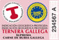 contraetiqueta ternera gallega suprema Carne de Rubia Gallega