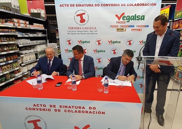 Firma convenio Ternera Gallega y Vegalsa-Eroski